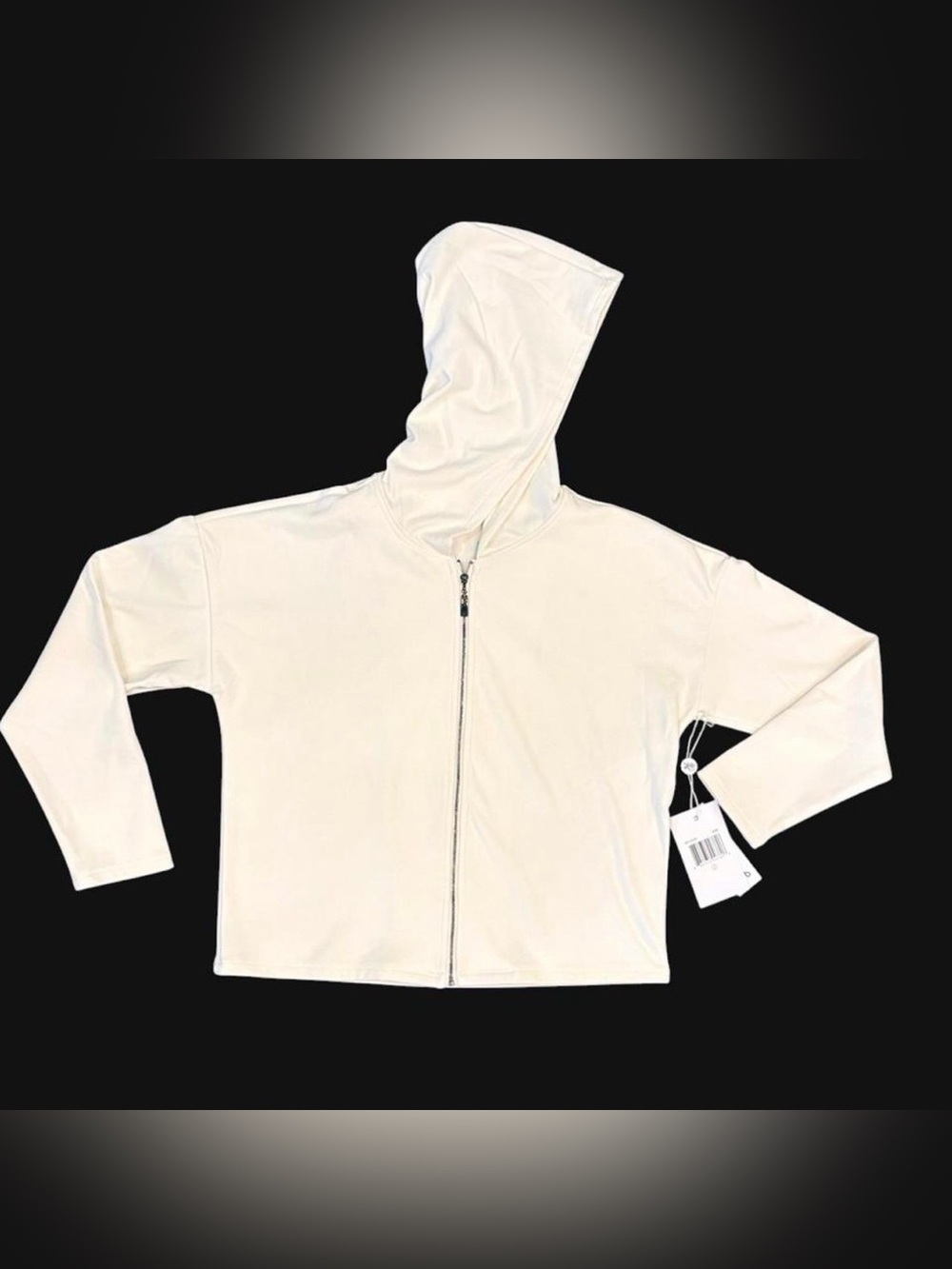 Evolution NEW Women’s Cream Zip-Up Hooded Jacket